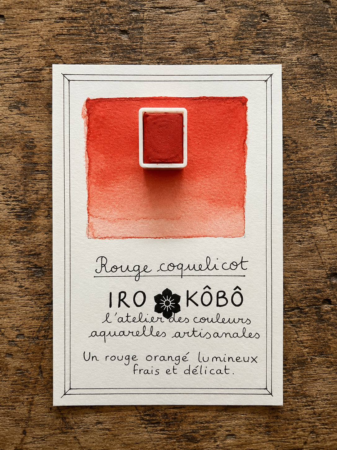 Demi godet // rouge coquelicot