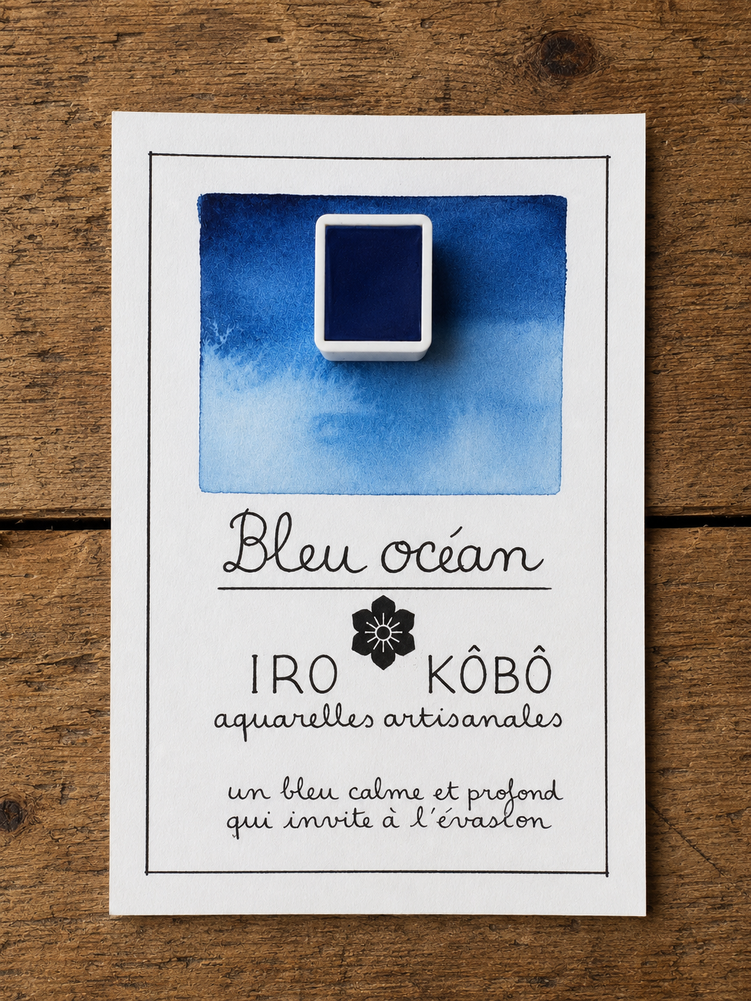 Demi godet// Bleu océan